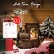 Christmas Snow Globes, Musical Snow Globe Lantern with Snowflake Projection, Vintage Train Snow Globe with Snowman LED Water Swirling Glitter with 6H Timer for Home Decoration, Black Gold